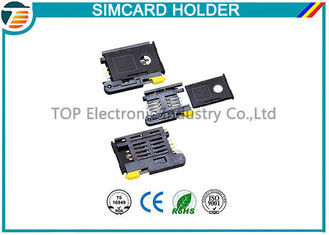 Connettori di carta SIM ad alta temperatura di SMT per i micro telefoni cellulari di Sim