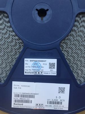 SWPA4018S680MT 68μH Induttore di potenza 4x4.8mm 3.2A Sat Corrente 90mΩ DCR, -40°C~+125°C Core in lega metallica