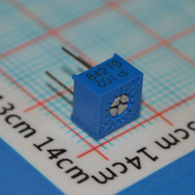 3362P-1-102LF Trimpot 1kΩ Potenziometro di precisione multigiro 10 giri ±10% Tolleranza Montaggio Through-Hole Elemento Cermet Regolabilità affidabile Ideale per calibrazione e messa a punto del circuito