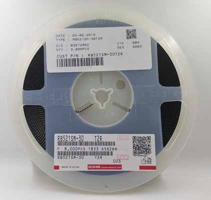 RB521SM-30 30V 200mA Diodo Schottky con VF Ultra-Bassa Commutazione ad Alta Velocità AEC-Q101 SOD-523 Senza Alogeni Protezione Inversione di Polarità per Elettronica Automobilistica