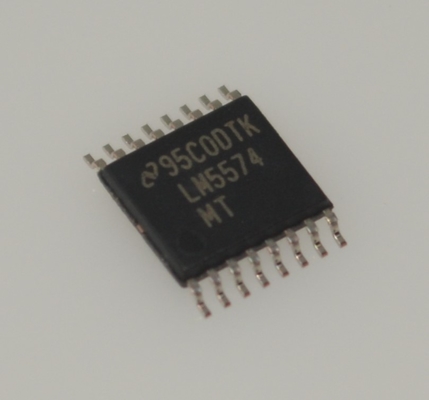 Convertitore DC/DC step-down LM5574MTX a 75V con ampio intervallo di ingresso, 3A, MOSFET integrato da 170mΩ, frequenza regolabile 50kHz-1MHz, protezione termica/UVLO/OCP, da -40°C a +125°C, package TSSOP-16