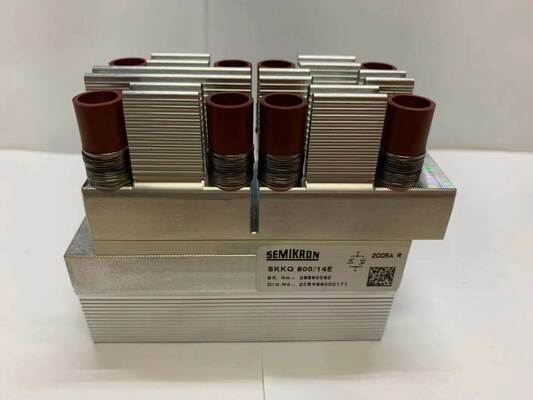 SKKQ800/14E 1400V 800A Modulo Tiristore Singolo Commutazione Rapida Bassa VF 1.37V 12kA Sovratensione Base Ceramica AlN Contatti a Pressione Gate Amplificato Certificato UL per Soft Starter e Inverter