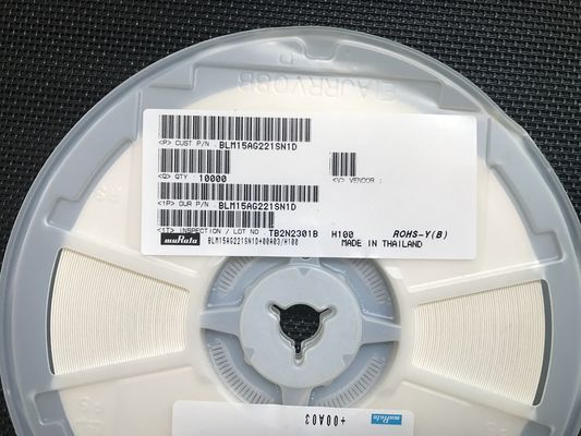 BLM15AG221SN1D 220Ω Perla di ferrite 0402 (1005 Metrico) 1A Corrente nominale Alta impedenza@100MHz, Ampia temperatura -55°C a +125°C AEC-Q200