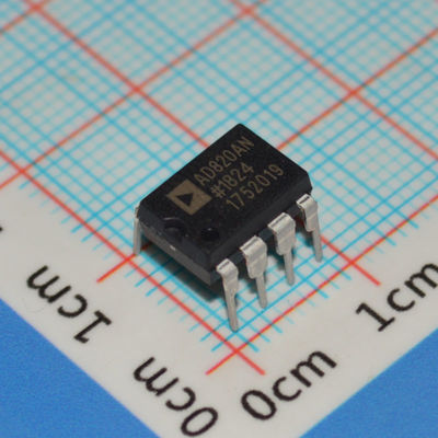 AD820AN 5MHz Precision Op Amp, ±18V di alimentazione, 3mV Offset, 1μA Bias Current, DIP-8, da -40°C a +85°C