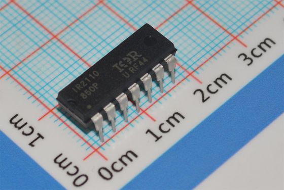 Circuito integrato IR2110PBF, driver high-low da 600V, corrente di picco 2A, logica 10V-20V, tempo di salita 500ns, package/custodia 14-DIP (7,62mm), da -40°C a +125°C
