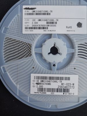 GMK316AB7106KL-TR 10μF 16V MLCC X5R 1206 ±10% Tol Basso ESR -55°C a +85°C AEC-Q200