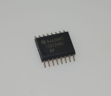 Isolatore digitale a 4 canali ISO7240CDWR con velocità di 100 Mbps, CMTI elevato (50 kV/µs), ampia gamma di alimentazione (3V-5.5V), basso consumo energetico, robusta protezione ESD e package SOIC-16