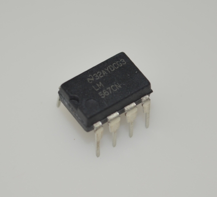 LM567CN Tone Decoder/Lock Detector IC con frequenza programmabile (0,01Hz-500kHz), alta immunità al rumore 20mA Output Sink Wide Supply Range (4.75V-9V) DIP-8 Package