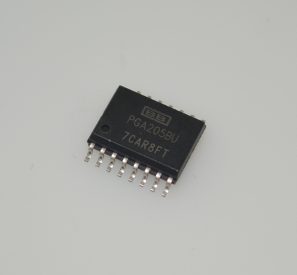PGA205BU Amplificatore a guadagno programmabile, gamma di guadagno 1-1000x, larghezza di banda 1MHz, alimentazione ±18V, errore di guadagno 0,01%, DIP-16, da -40°C a +85°C