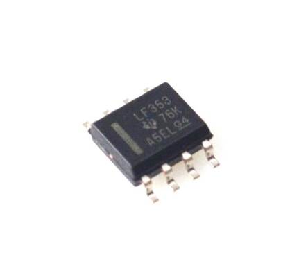 LF353DR Amplificatore Operazionale Duale JFET 4MHz Larghezza di Banda Basso Rumore Alta Impedenza di Ingresso Ampia Gamma di Alimentazione (±18V) Basso Consumo Veloce Velocità di Variazione TO-99/DIP Package - Ideale per Circuiti Audio e di Precisione