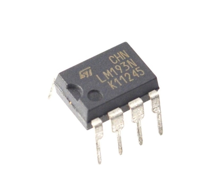 LM193N Comparatore a doppio differenziale Largo raggio 2V-36V Basso 2mA Output di corrente a raccoglitore aperto Rapido 1.3μs Risposta TO-5 / pacchetti DIP - Ideale per sistemi di controllo industriale / automatico