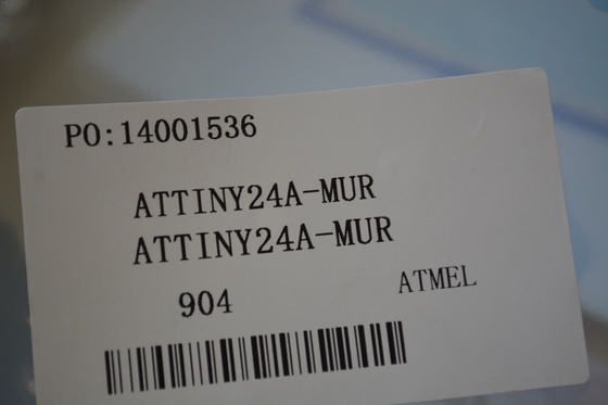 ATTINY24A-MUR Microcontrollore AVR a 8 bit con 2KB Flash, velocità 12MHz, 128B EEPROM, 12 pin I/O, funzionamento 1.8V-5.5V, da -40°C a +85°C e Ultra-Basso Consumo per Progetti compatti