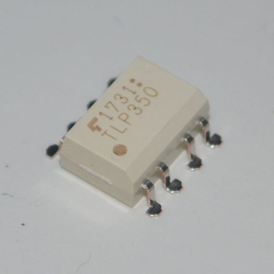 Driver per gate IGBT/MOSFET ad alta velocità TLP350H da 1 Mbps con uscita 0,7 A/0,5 A Immunità 15 kV/µs Soglia 5 mA Isolamento 5000 Vrms Compatibile CMOS in package SO6 compatto