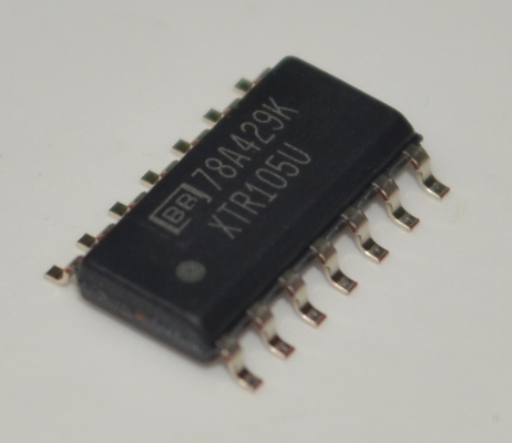 Trasmettitore a corrente 4-20mA di precisione XTR105U con linearizzazione dell'eccitazione del sensore RTD, funzionamento a 2 fili, regolatore a 5V, conformità a 60V, accuratezza dello 0,1% e ampia alimentazione 7,5-36V in package SO-14