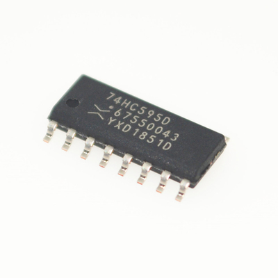 Registro a scorrimento 74HC595D 8-Bit Serial-In Parallel-Out con Uscita Seriale e Latch, Uscite Tri-State ad Alta Corrente, Ampia Tensione di Funzionamento (2V-6V), Basso Consumo Energetico e Facile Collegamento a Catena