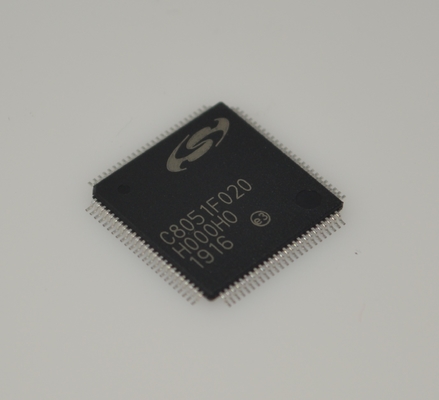 C8051F020-GQR ad alta velocità, 25 MIPS, core 8052, 64KB Flash In-System, 4.5KB RAM, ADC a 12 bit, DAC doppi a 12 bit, LQFP a 64 pin, intervallo di temperatura industriale, set di periferiche esteso