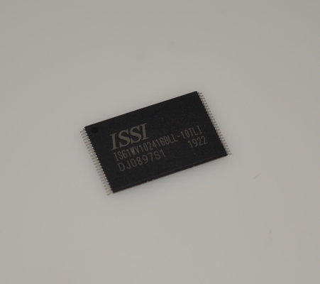 IS61WV102416BLL-10TLI 1Mx16 SRAM ad alta velocità 10ns 3.3V Operazione a bassa potenza Temperatura industriale (-40°C a +85°C) Pacchetto BGA a 48 sfere Funzionamento asincrono Elevata affidabilità Conservazione dei dati