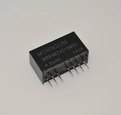 WRB4824S-3WR2 Avanzato 48V 2.4kW DIN Fornitore di alimentazione ferroviaria Ultra-Largo 85-264VAC Input 300% Potenza massima, PFC attivo Corrente a bassa perdita da -40°C a +85°C Funzionamento Protezione IP67 C1/C2 Immunità & 5G Ready