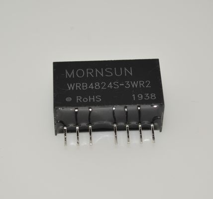 WRB4824S-3WR2 Avanzato 48V 2.4kW DIN Fornitore di alimentazione ferroviaria Ultra-Largo 85-264VAC Input 300% Potenza massima, PFC attivo Corrente a bassa perdita da -40°C a +85°C Funzionamento Protezione IP67 C1/C2 Immunità & 5G Ready