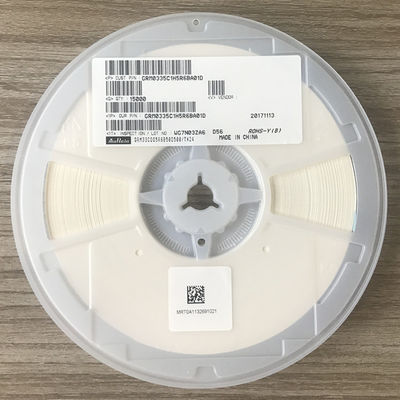 GRM0335C1H5R6BA01D 5.6pF ±0.1pF 0402 MLCC con 50V C0G (NP0) Dielettrico per la stabilità ultima Fattore Q elevato Perdite ultra-basse Senza alogene e confezionamento a nastro e bobina per circuiti automobilistici