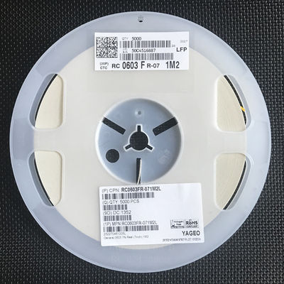 Tiny 0603 Chip Resistor Saves Space 1MΩ ±1% Tolerance 100ppm/°C Stability 75V Rated AEC-Q200 Automotive Grade Halogen-Free Superior Moisture Resistance Tape and Reel Packaging