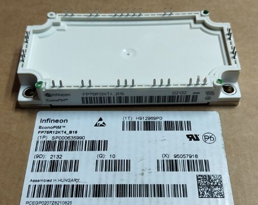FP75R12KT4 B16 1200V 150A PIM Modulo IGBT Trench Field Stop VCE basso (sat) 2.25V Rettificatore integrato e NTC Baseplate di rame 150°C Funzionamento per motori e UPS