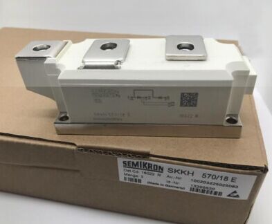 SKKH570/18E 1800V 570A Modulo tiristore-diodo doppia serie Amplificatore porta bassa VF 1.44V, 19kA Surge AlN Contatti di pressione di base ceramica UL certificato per soft starter