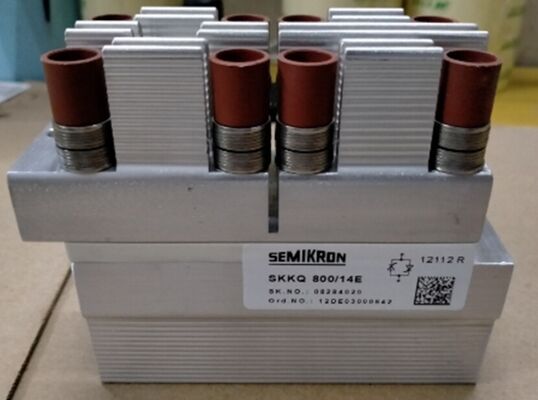 SKKQ800/14E 1400V 800A Modulo Tiristore Singolo Commutazione Rapida Bassa VF 1.37V 12kA Sovratensione Base Ceramica AlN Contatti a Pressione Gate Amplificato Certificato UL per Soft Starter e Inverter