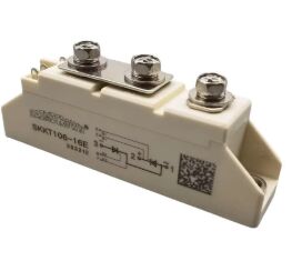 SKKT106/16E 1600V 106A Dual Thyristor Module Low VF 1.35V 2.4kA Surge AlN Contatti di pressione di base in ceramica SEMIPACK1 Isolato UL Certificato per motorini e motori a partenza morbida