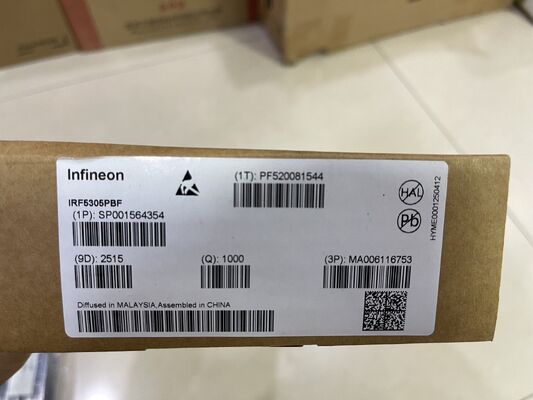 IRF5305PBF P-Chan MOSFET -55V Vdss -31A Id 65mOhm Rds ((on) fast switching logic level gate TO-220 pacchetto