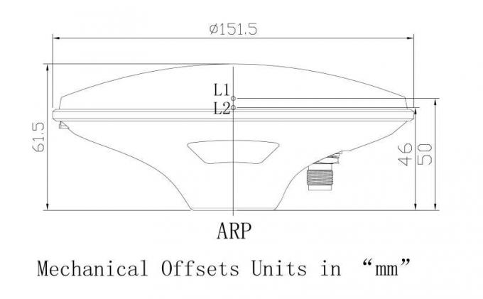 Alta antenna impermeabile di GPS di guadagno IP67, antenna d'esame esterna di Gnss